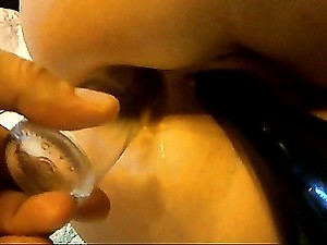 Squirting anal mess