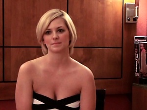 Blonde spunked in pov